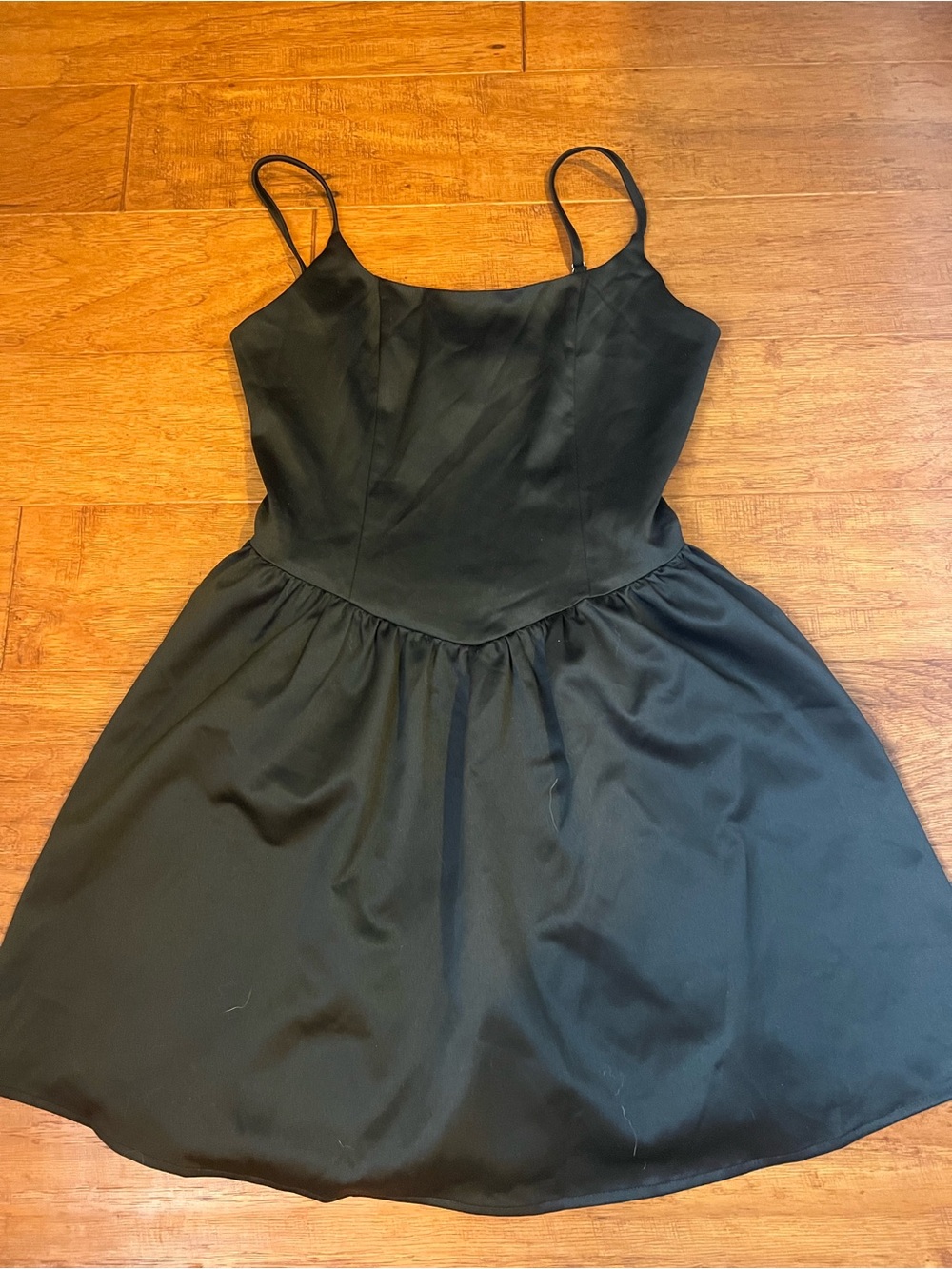 Lulu's Black Spaghetti-Strap Mini Dress